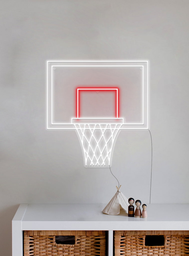 basketball neon sign