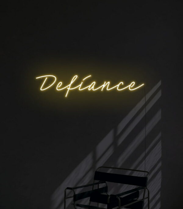custom defiance neon light