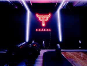 Custom gym neon sign for a personalized workout space