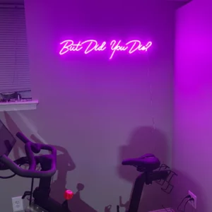 gym neon sign