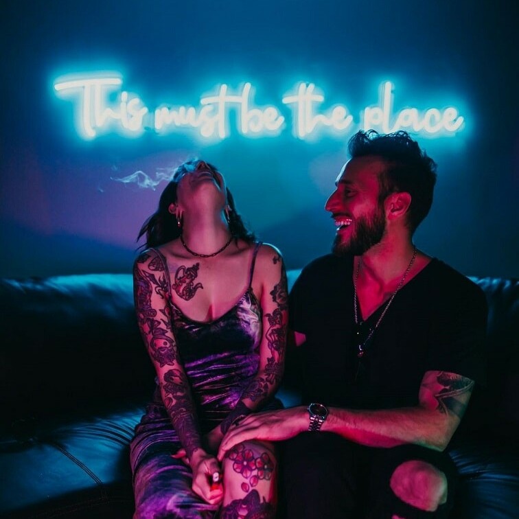 neon sign for couples