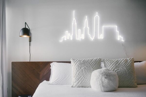 skyline neon sign