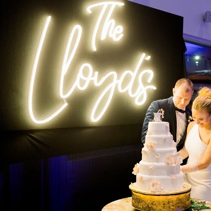 wedding neon light