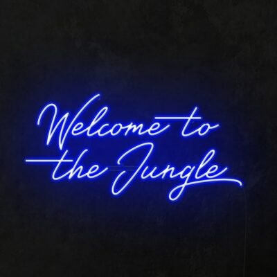 welcome to the jungle neon light
