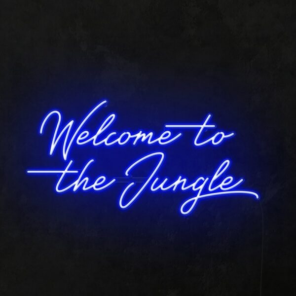 welcome to the jungle neon light