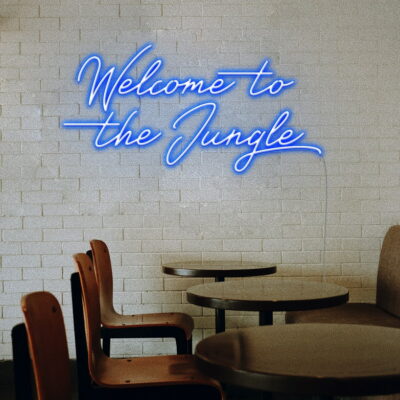 welcome to the jungle neon sign