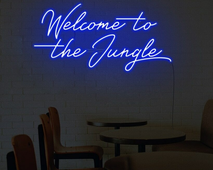 welcome to the jungle neon signs