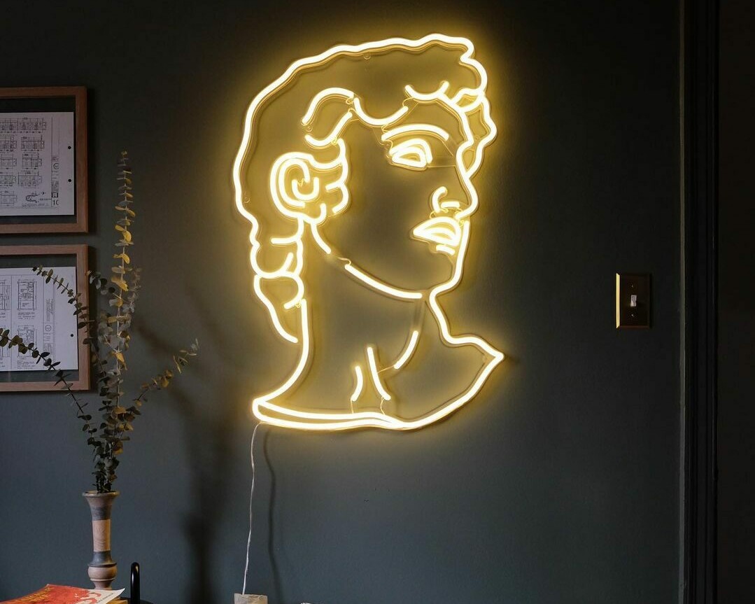 david neon sign for sale