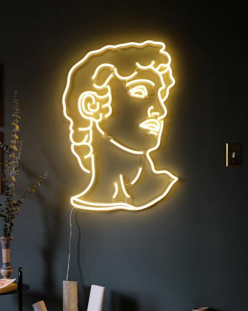david neon sign for sale