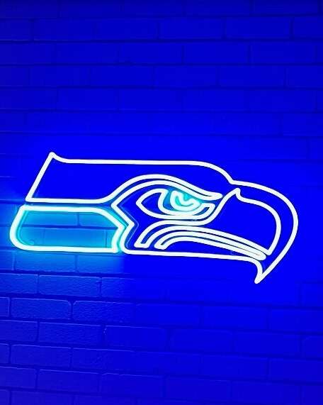 seahawk neon sign