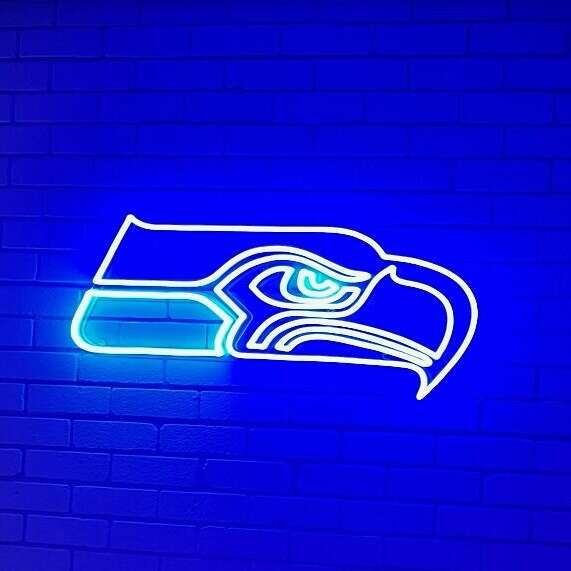 seahawk neon sign
