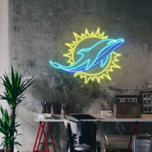 Miami Dolphins neon lights