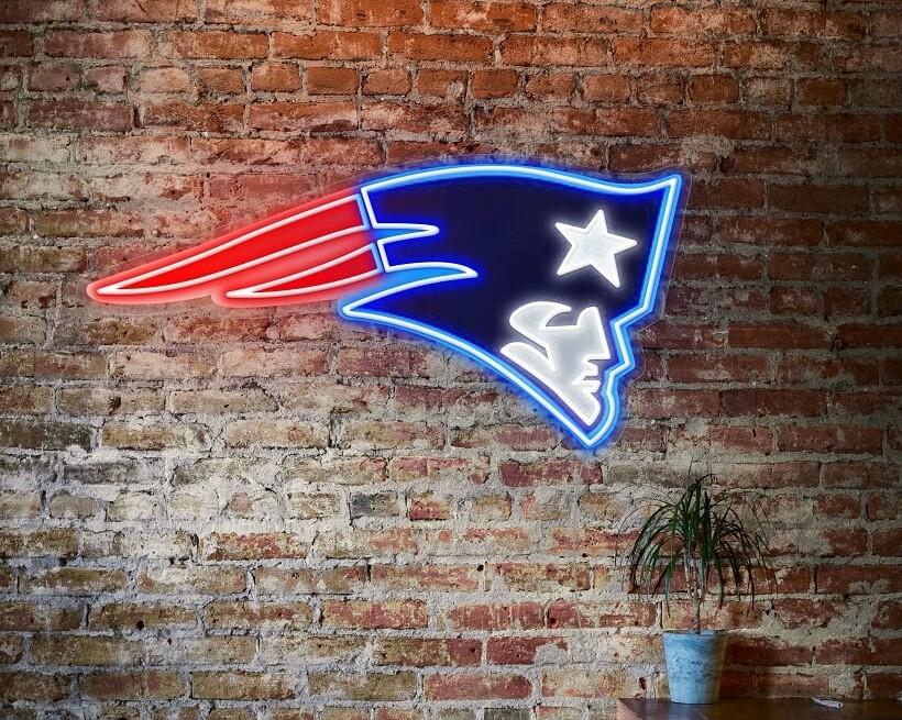 New England Patriots neon light sign