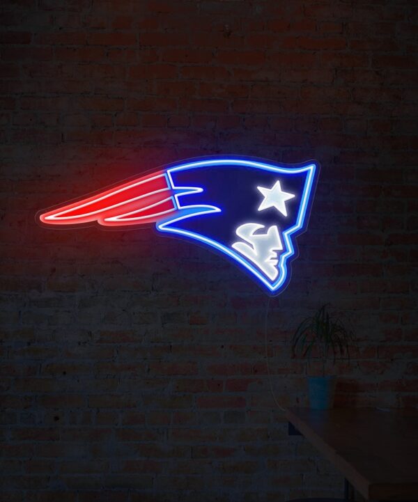 New England Patriots neon lights