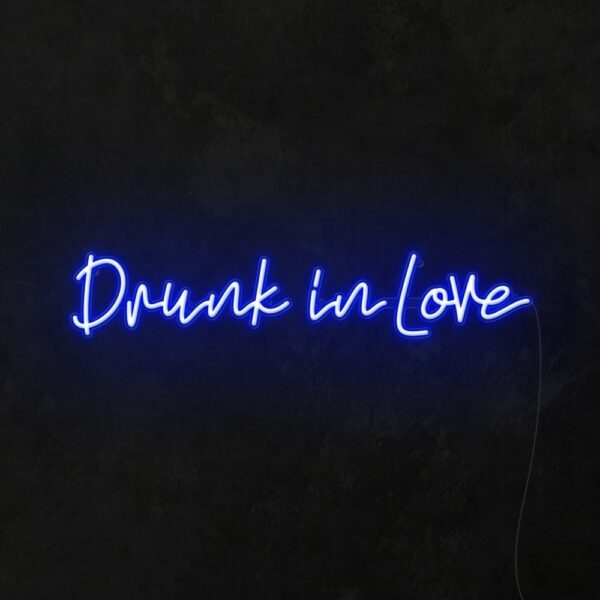 bedroom blue neon lights
