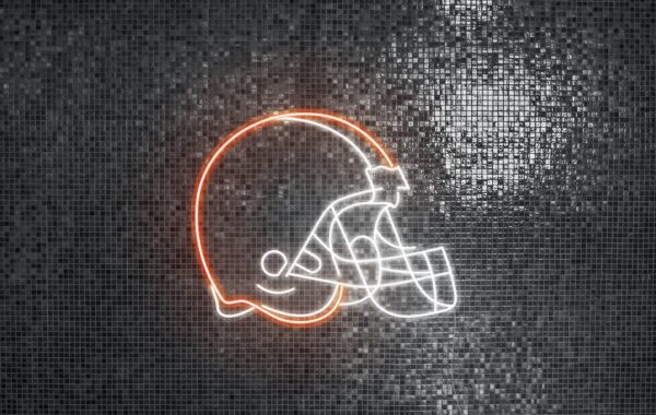 cleveland browns neon light