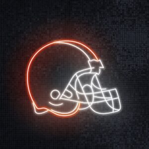 cleveland browns neon lights