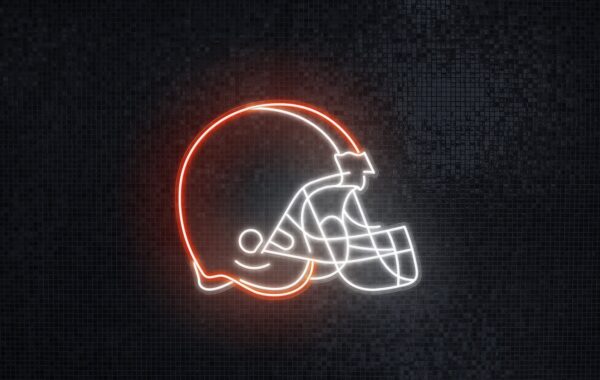 cleveland browns neon lights