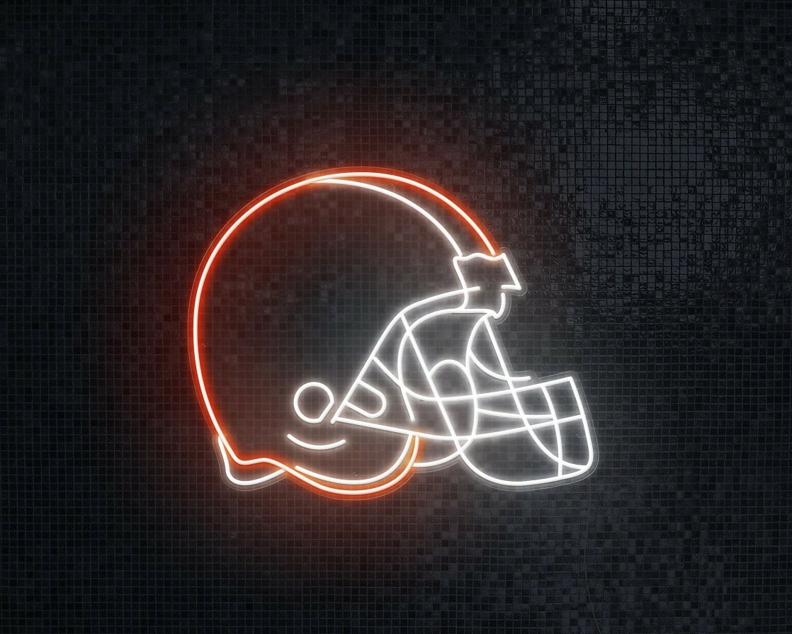 cleveland browns neon lights