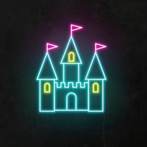 party castle neon light