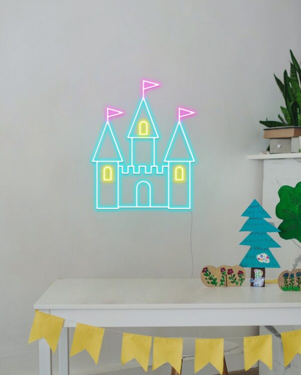 party castle neon light sign