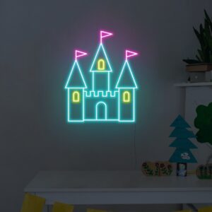 party castle neon lights