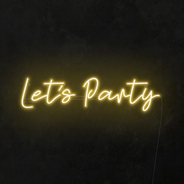 party white neon light sign