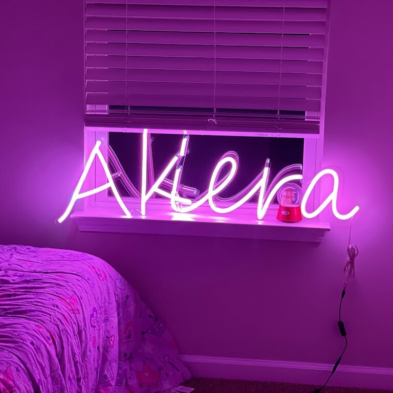 custom name neon sign