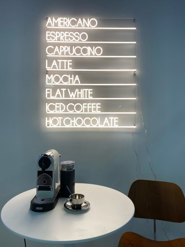 cafe neon light signs