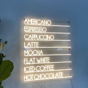 coffee neon sign