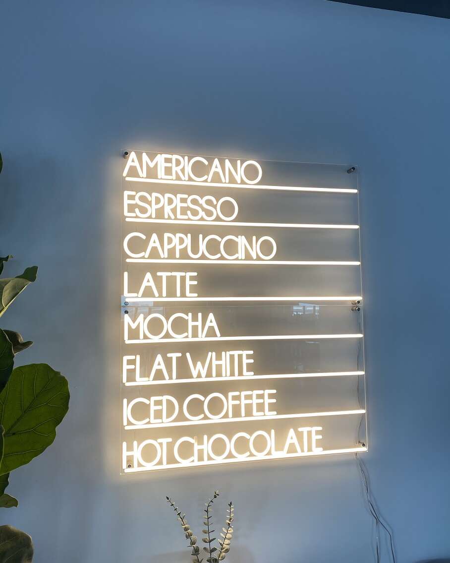 coffee neon sign