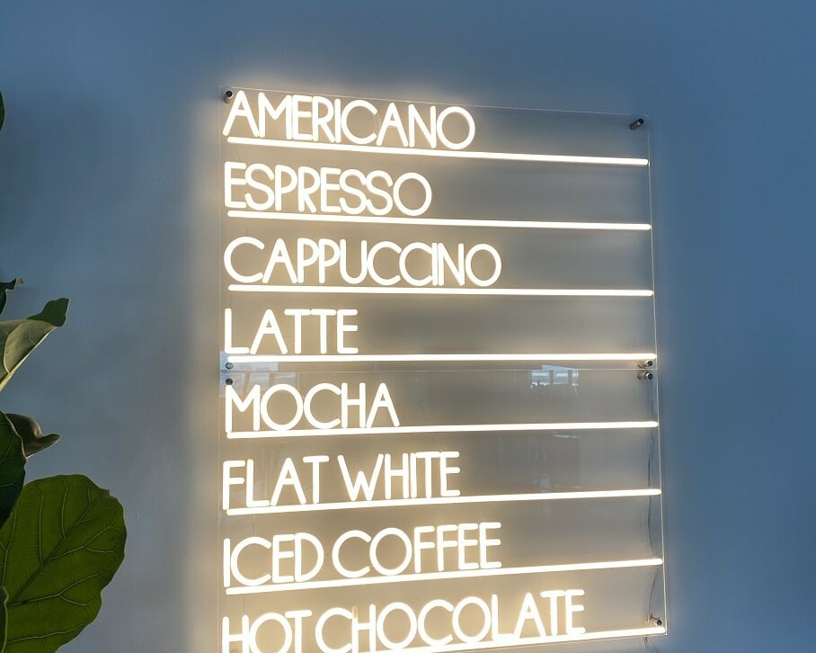 coffee neon sign