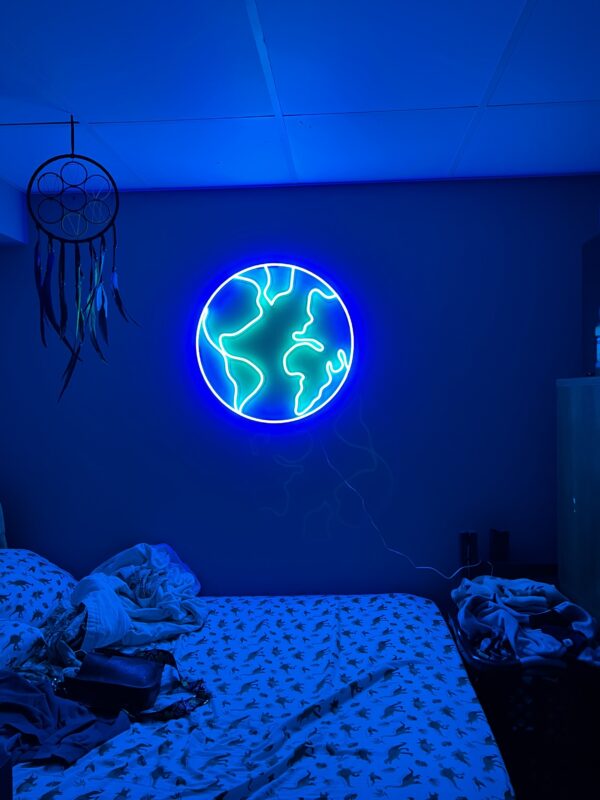 earth neon light