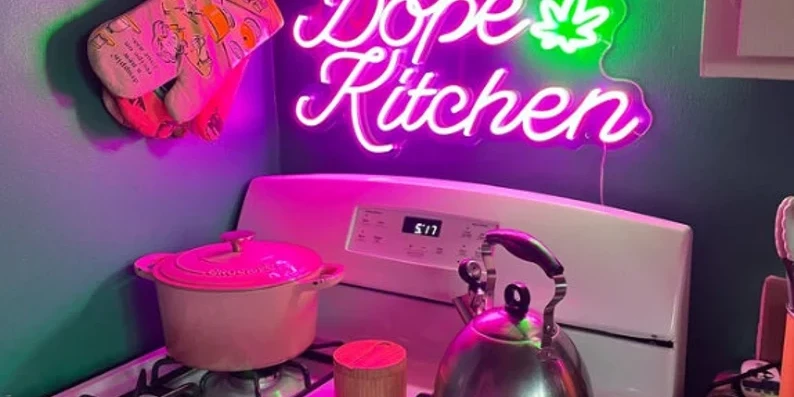 neon sign kitchen