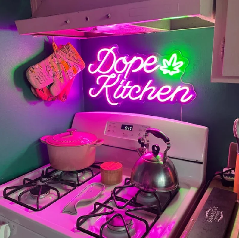 neon sign kitchen