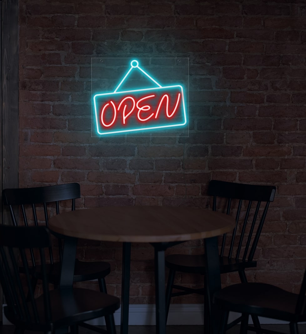 Open Neon Light For Business Echo Neon #1 LED Neon Sign Brand