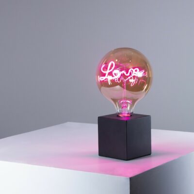 pink edison bulb