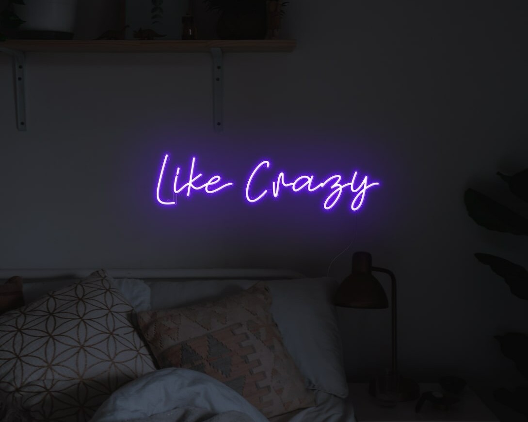 purple neon signs for bedroom
