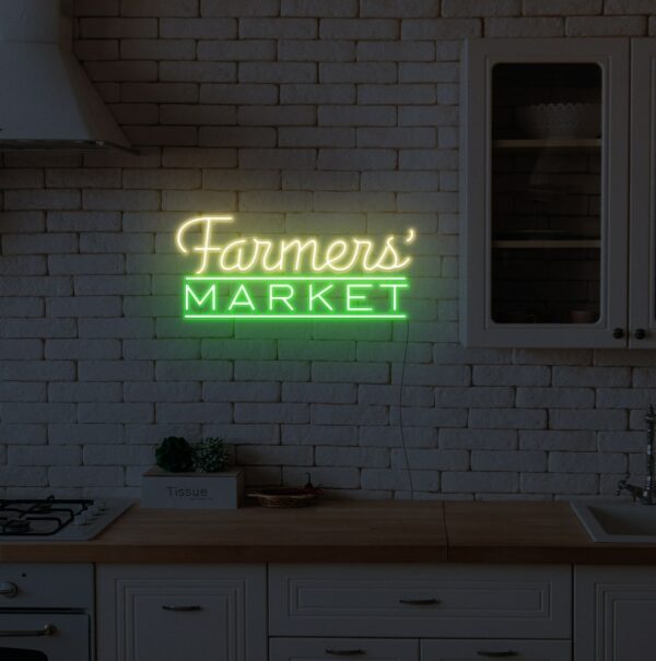 yellow neon light