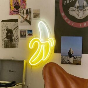 Banana Shaped Neon Sign