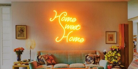 Home Sweet Home Sign Flex Neon Led Sign Custom Neon Sign Home Decor Neon Light Sign For Wall House Warming Party Led Sign Gift Neon Lighting