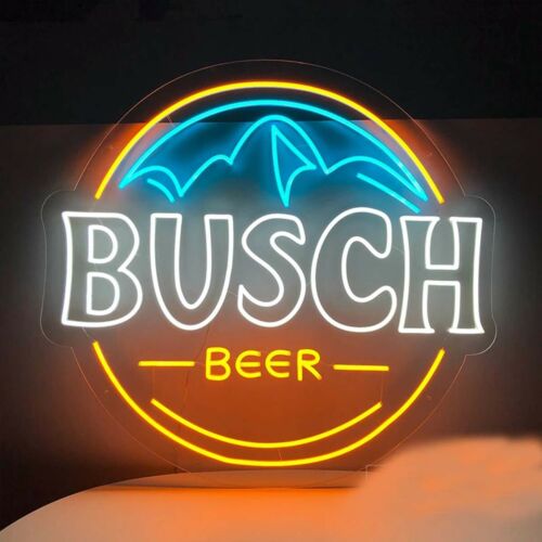 beer logo neon light circle brand neon sign