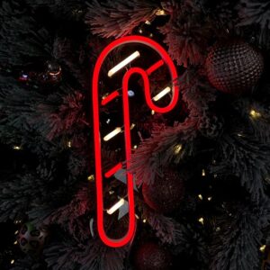 candy cane merry christmas light up sign