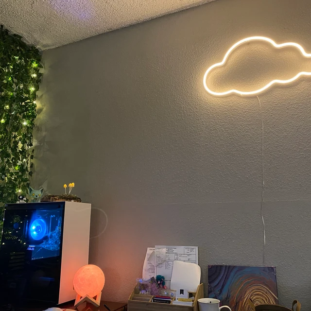 cloud neon signs softwhite color, great small neon signs