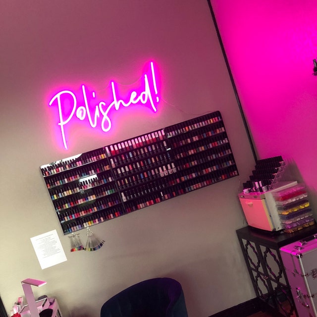 custom neon sign for nail saloon wall decor neon light