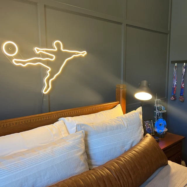 football neon signs for bedroom, custom neon lights