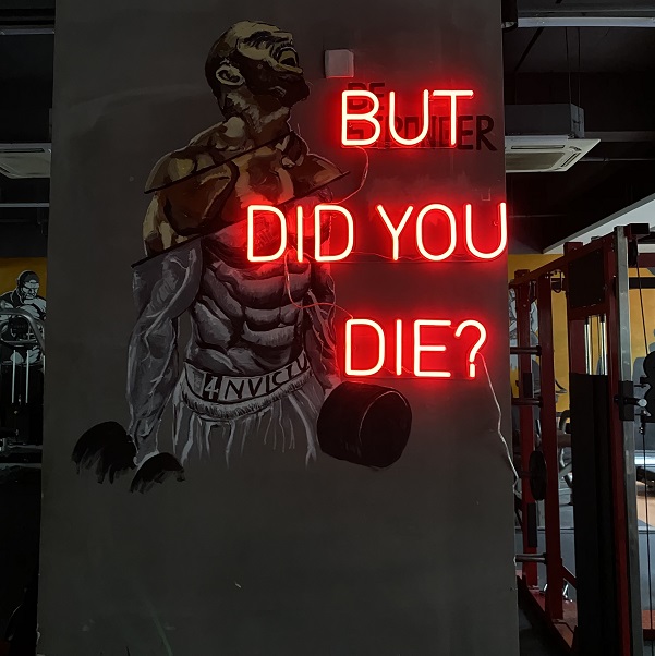 gym neon sign wall decor, motivation neon light