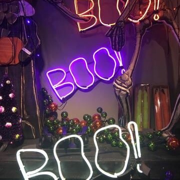 led halloween light signs for wall decorations