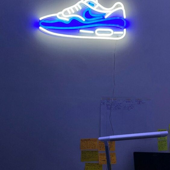 man cave neon sign, custom man cave neon light, airjordan neon sign