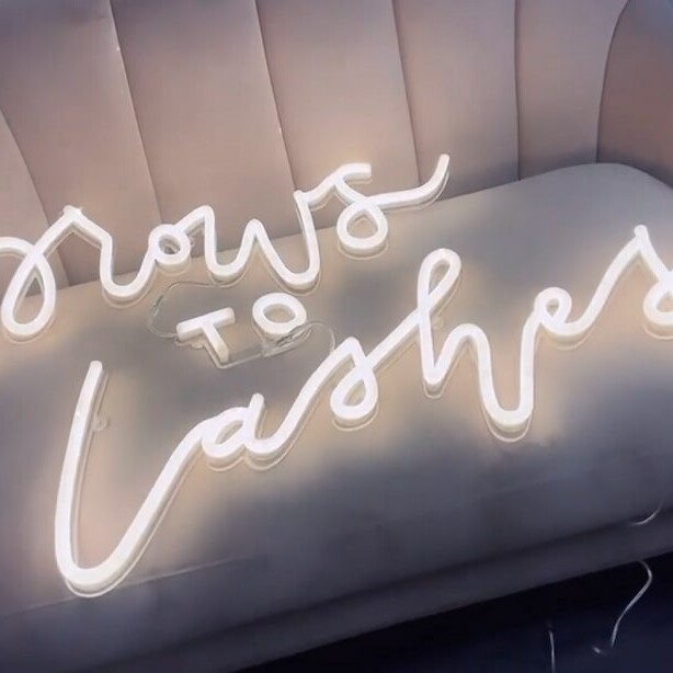 neon sign words